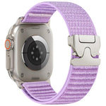 Parachute Buckle Mountain Pattern Woven Nylon Metal Tip Watch Band, For Apple Watch 46mm / 49mm / 45mm / 44mm, For Apple Watch 42mm / 41mm / 40mm / 38mm