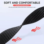 Parachute Buckle Mountain Pattern Woven Nylon Metal Tip Watch Band, For Apple Watch 46mm / 49mm / 45mm / 44mm, For Apple Watch 42mm / 41mm / 40mm / 38mm