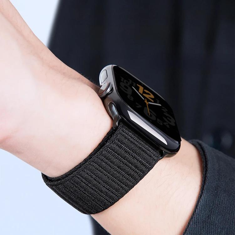 Parachute Buckle Mountain Pattern Woven Nylon Metal Tip Watch Band, For Apple Watch 46mm / 49mm / 45mm / 44mm, For Apple Watch 42mm / 41mm / 40mm / 38mm