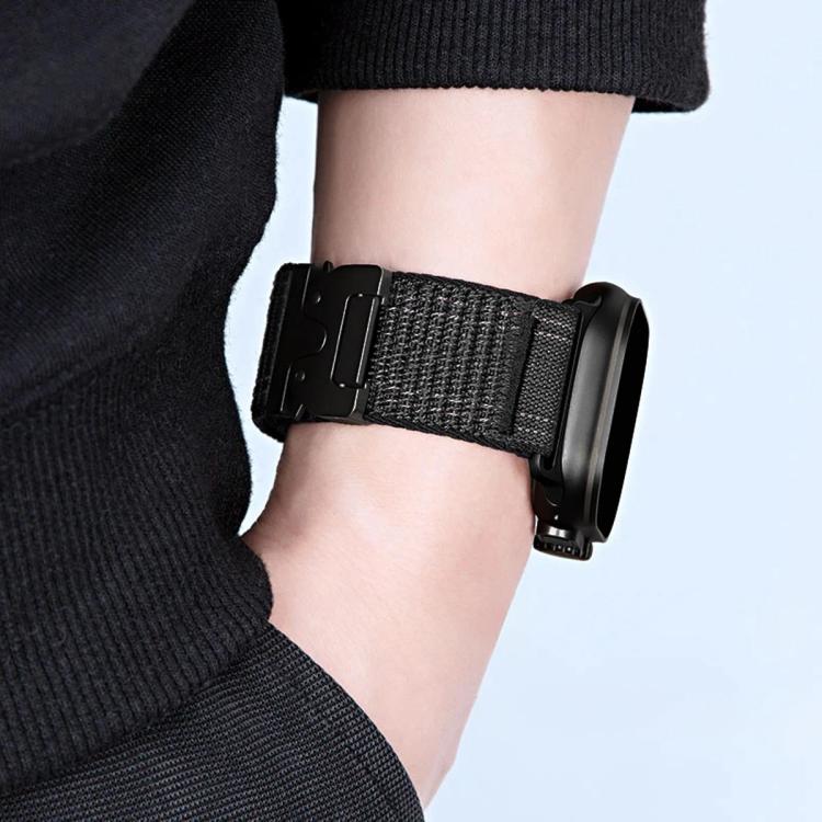 Parachute Buckle Mountain Pattern Woven Nylon Metal Tip Watch Band, For Apple Watch 46mm / 49mm / 45mm / 44mm, For Apple Watch 42mm / 41mm / 40mm / 38mm