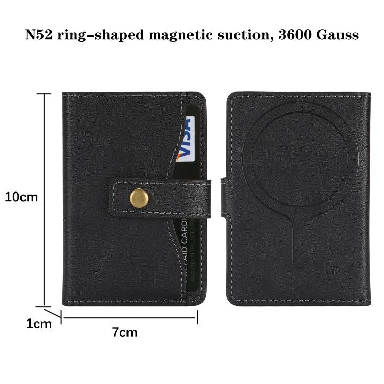 Bond Wallet Ring Magnetic Leather Card Holder