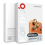 NORTHJO 1 Set Camera Lens Protector Glitter Metal Ring Film, For iPhone 17 Pro / 17 Pro Max