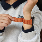 Square Magnetic Suede Watch Band, For Apple Watch 46mm / 49mm / 45mm / 44mm, For Apple Watch 42mm / 41mm / 40mm / 38mm