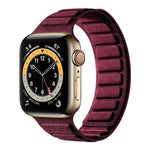 Square Magnetic Suede Watch Band, For Apple Watch 46mm / 49mm / 45mm / 44mm, For Apple Watch 42mm / 41mm / 40mm / 38mm