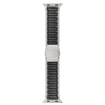 Magnetic Buckle Single-Bead Silicone Stainless Steel Watch Band, For Apple Watch 46mm / 49mm / 45mm / 44mm