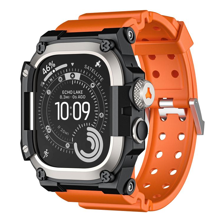 Metal Protective Case One-Piece TPU Watch Band, For Apple Watch Ultra 3 / Ultra 2 / Ultra 1 49mm