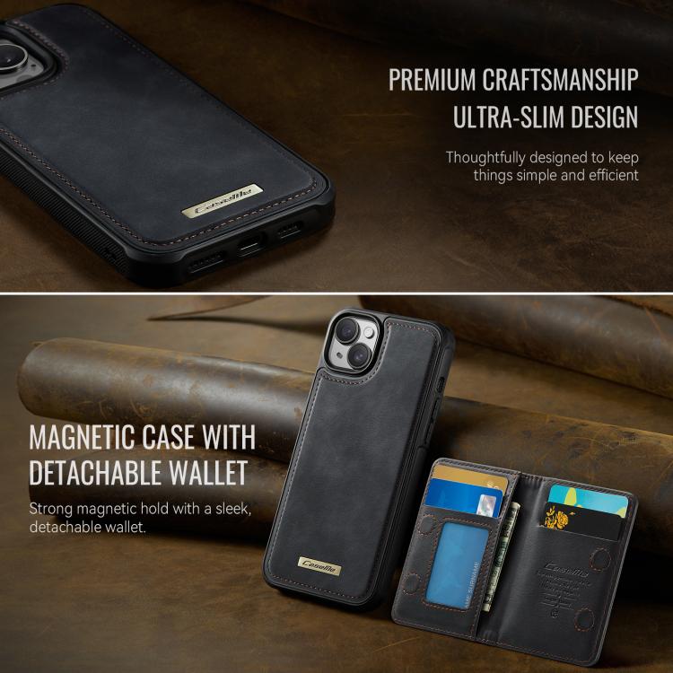 CaseMe Me80 Series Detachable Wallet Magnetic RFID Vegan Leather Phone Case, For iPhone 13, For iPhone 12 / 12 Pro, For iPhone 12 Pro Max, For iPhone 11 Pro Max, For iPhone 11, For iPhone 11 Pro