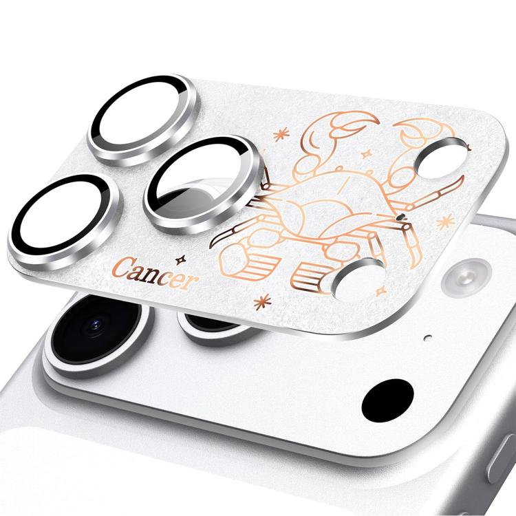 For iPhone 17 Pro Max Twelve Constellations Armor Integrated Full-Coverage Frosted Metal Camera Lens Film, Aries, Virgo, Taurus, Cancer, Capricorn, Sagittarius, Leo, Pisces, Gemini, Aquarius, Libra, Scorpio