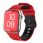 Diagonal Two-Color Silicone Watch Band, For Apple Watch 46mm / 49mm / 45mm / 44mm