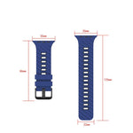 Diagonal Two-Color Silicone Watch Band, For Apple Watch 46mm / 49mm / 45mm / 44mm