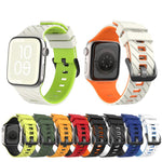 Diagonal Two-Color Silicone Watch Band, For Apple Watch 46mm / 49mm / 45mm / 44mm