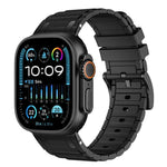 Reinforced I-Shape Texture Silicone Watch Band, For Apple Watch 49mm / 46mm / 45mm / 44mm, For Apple Watch 42mm / 41mm / 40mm / 38mm