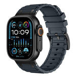 Reinforced I-Shape Texture Silicone Watch Band, For Apple Watch 49mm / 46mm / 45mm / 44mm, For Apple Watch 42mm / 41mm / 40mm / 38mm