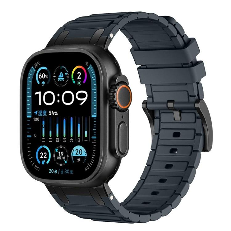 Reinforced I-Shape Texture Silicone Watch Band, For Apple Watch 49mm / 46mm / 45mm / 44mm, For Apple Watch 42mm / 41mm / 40mm / 38mm