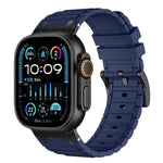Reinforced I-Shape Texture Silicone Watch Band, For Apple Watch 49mm / 46mm / 45mm / 44mm, For Apple Watch 42mm / 41mm / 40mm / 38mm