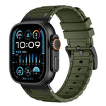 Reinforced I-Shape Texture Silicone Watch Band, For Apple Watch 49mm / 46mm / 45mm / 44mm, For Apple Watch 42mm / 41mm / 40mm / 38mm