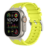 Reinforced I-Shape Texture Silicone Watch Band, For Apple Watch 49mm / 46mm / 45mm / 44mm, For Apple Watch 42mm / 41mm / 40mm / 38mm