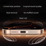 5pcs High-Density Metallic Integrated Speaker Dust Cover, For iPhone 17