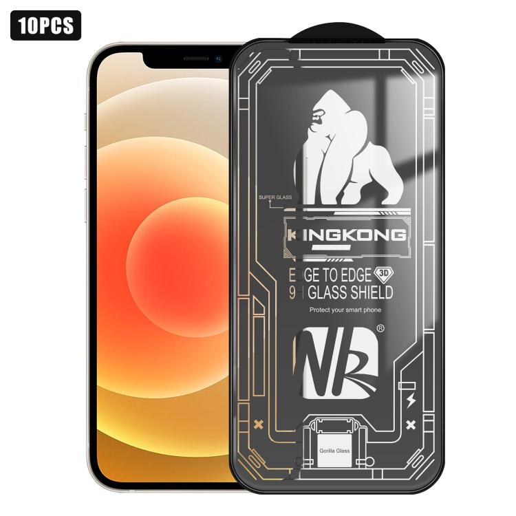 10pcs 3D Large Arc Edge Electroplated Explosion-Proof Scratch-Resistant Full-Screen HD Tempered Glass Film, For iPhone 17 Pro Max, For iPhone 17 Pro, For iPhone 17, For iPhone Air, For iPhone 16 Pro Max, For iPhone 16 Pro, For iPhone 16