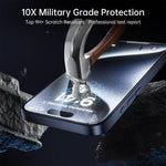 10pcs 3D Large Arc Edge Electroplated Explosion-Proof Scratch-Resistant Full-Screen HD Tempered Glass Film, For iPhone 17 Pro Max, For iPhone 17 Pro, For iPhone 17, For iPhone Air, For iPhone 16 Pro Max, For iPhone 16 Pro, For iPhone 16