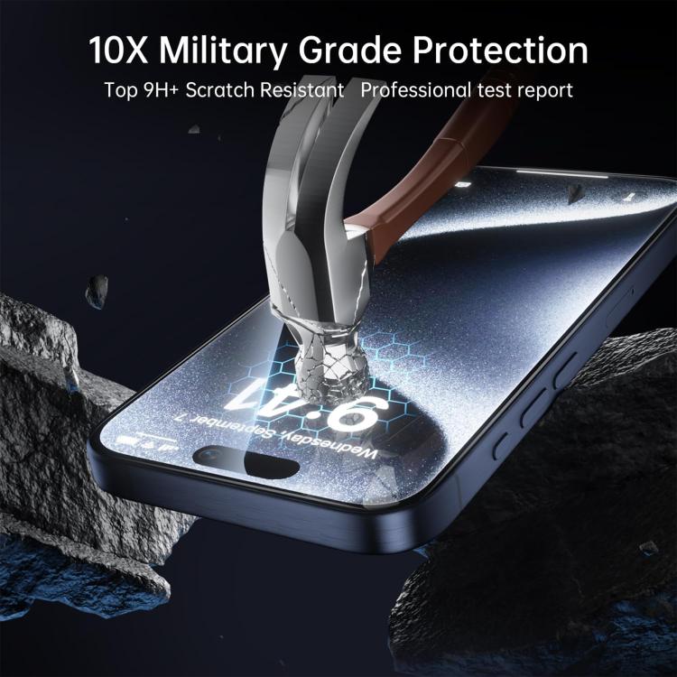 10pcs 3D Large Arc Edge Electroplated Explosion-Proof Scratch-Resistant Full-Screen HD Tempered Glass Film, For iPhone 17 Pro Max, For iPhone 17 Pro, For iPhone 17, For iPhone Air, For iPhone 16 Pro Max, For iPhone 16 Pro, For iPhone 16