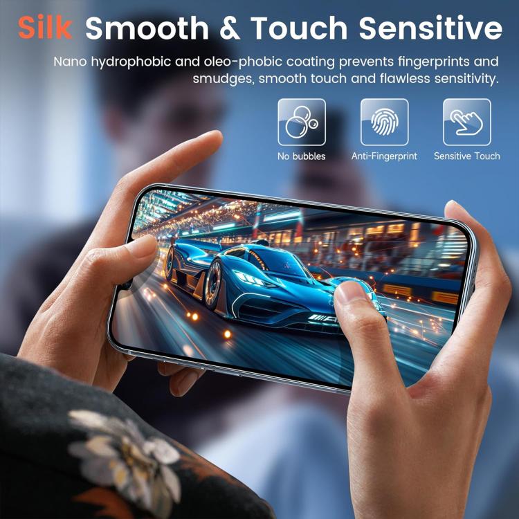 10pcs 3D Large Arc Edge Electroplated Explosion-Proof Scratch-Resistant Full-Screen 28-Degree Privacy Tempered Glass Film, For iPhone 17 Pro Max, For iPhone 17 Pro, For iPhone 17, For iPhone Air, For iPhone 16 Pro Max, For iPhone 16 Pro, For iPhone 16