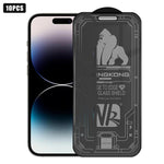 10pcs 3D Large Arc Edge Electroplated Explosion-Proof Scratch-Resistant Full-Screen 360 Privacy Tempered Glass Film, For iPhone 17 Pro Max, For iPhone 17 Pro, For iPhone 17, For iPhone Air, For iPhone 16 Pro Max, For iPhone 16 Pro, For iPhone 16