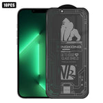 10pcs 3D Large Arc Edge Electroplated Explosion-Proof Scratch-Resistant Full-Screen 360 Privacy Tempered Glass Film, For iPhone 17 Pro Max, For iPhone 17 Pro, For iPhone 17, For iPhone Air, For iPhone 16 Pro Max, For iPhone 16 Pro, For iPhone 16