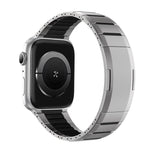 Curved Two-Tone Side-Release Stainless Steel Watch Band, For Apple Watch 49mm / 46mm / 45mm / 44mm, For Apple Watch 42mm / 41mm / 40mm / 38mm