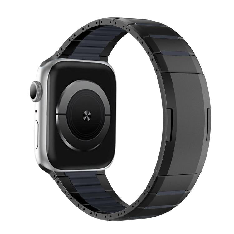 Curved Two-Tone Side-Release Stainless Steel Watch Band, For Apple Watch 49mm / 46mm / 45mm / 44mm, For Apple Watch 42mm / 41mm / 40mm / 38mm