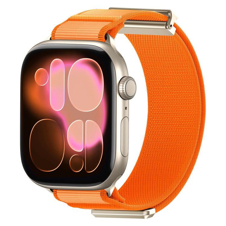 Double-Jointed Magnetic Metal-Tip Nylon Watch Band, For Apple Watch 49mm / 46mm / 45mm / 44mm, For Apple Watch 42mm / 41mm / 40mm / 38mm