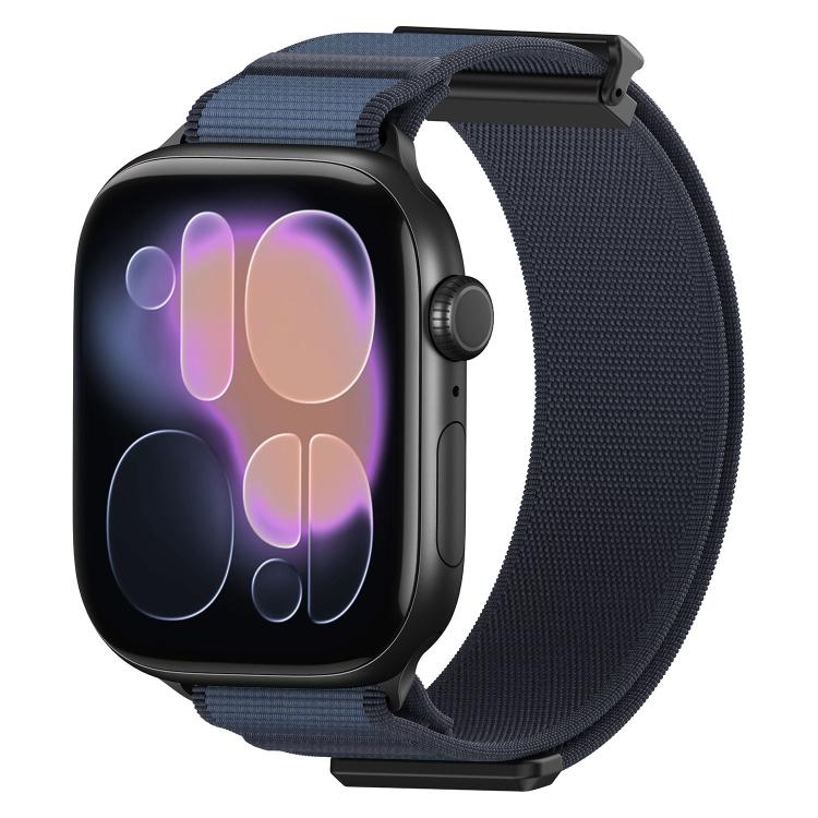 Double-Jointed Magnetic Metal-Tip Nylon Watch Band, For Apple Watch 49mm / 46mm / 45mm / 44mm, For Apple Watch 42mm / 41mm / 40mm / 38mm