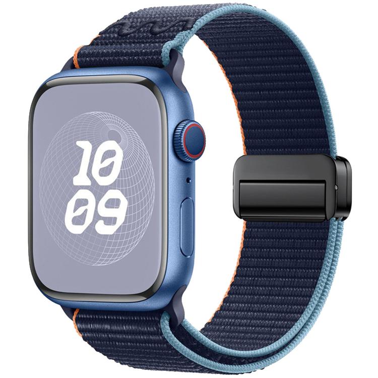 Magnetic Buckle Loop Nylon Watch Band, For Apple Watch 46mm / 49mm / 45mm / 44mm, For Apple Watch 42mm / 41mm / 40mm / 38mm