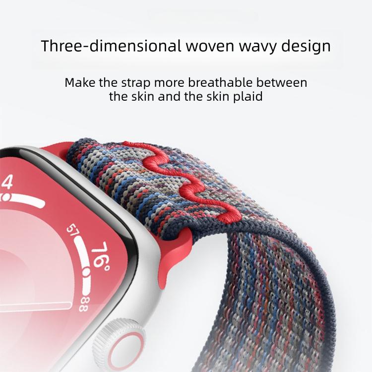 Magnetic Buckle Loop Nylon Watch Band, For Apple Watch 46mm / 49mm / 45mm / 44mm, For Apple Watch 42mm / 41mm / 40mm / 38mm