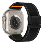 Reflective Umbrella Buckle Woven Nylon Watch Band, For Apple Watch 49mm / 46mm / 45mm / 44mm, For Apple Watch 42mm / 41mm / 40mm / 38mm