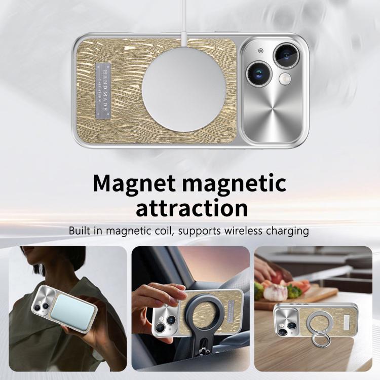 Flowing Water Ripple Magnetic Shockproof Phone Case, For iPhone 15, For iPhone 14, For iPhone 14 Pro, For iPhone 14 Pro Max, For iPhone 13 Pro Max, For iPhone 13 Pro, For iPhone 13