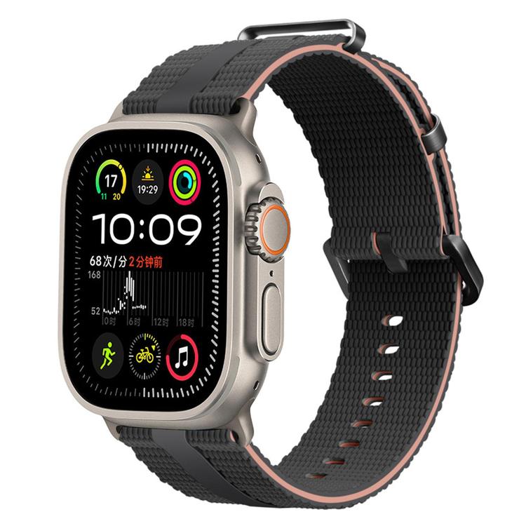 Line Pattern Silicone Watch Band, For Apple Watch 46mm / 49mm / 45mm / 44mm, For Apple Watch 42mm / 41mm / 40mm / 38mm