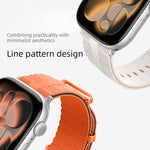 Line Pattern Silicone Watch Band, For Apple Watch 46mm / 49mm / 45mm / 44mm, For Apple Watch 42mm / 41mm / 40mm / 38mm