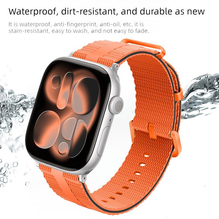 Line Pattern Silicone Watch Band, For Apple Watch 46mm / 49mm / 45mm / 44mm, For Apple Watch 42mm / 41mm / 40mm / 38mm