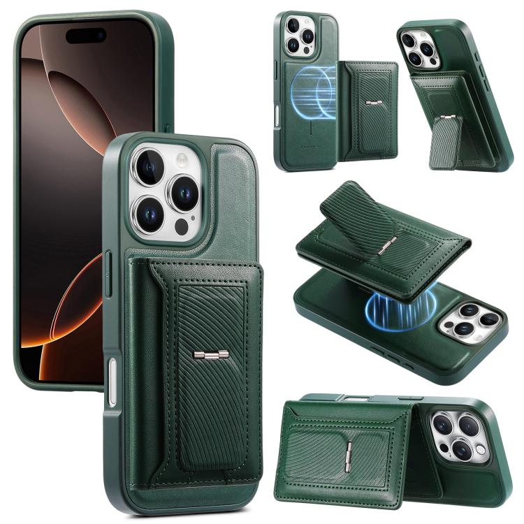 CaseNeo Retro Hinge Folding Wallet Magnetic Back Phone Case, For iPhone 17e / 16e, For iPhone 17 Pro Max, For iPhone 17 Pro, For iPhone 17, For iPhone Air, For iPhone 16 Pro Max, For iPhone 16 Pro, For iPhone 16 Plus, For iPhone 16, For iPhone 15 Pro M...