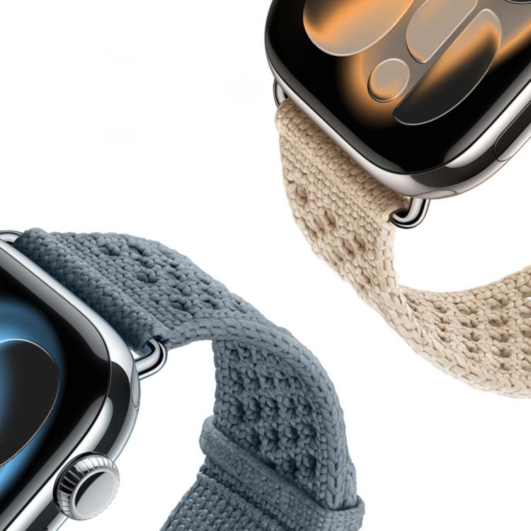 Openwork Knitted Weaving Watch Band, For Apple Watch 46mm / 49mm / 45mm / 44mm, For Apple Watch 42mm / 41mm / 40mm / 38mm