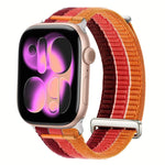 Double-Link Cloud-Feel Breathable Nylon Loop Metal Head Watch Band, For Apple Watch 46mm / 49mm / 45mm / 44mm, For Apple Watch 42mm / 41mm / 40mm / 38mm