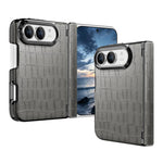 Crocodile Vegan Leather Dual-Hinge Phone case, For iPhone Duo