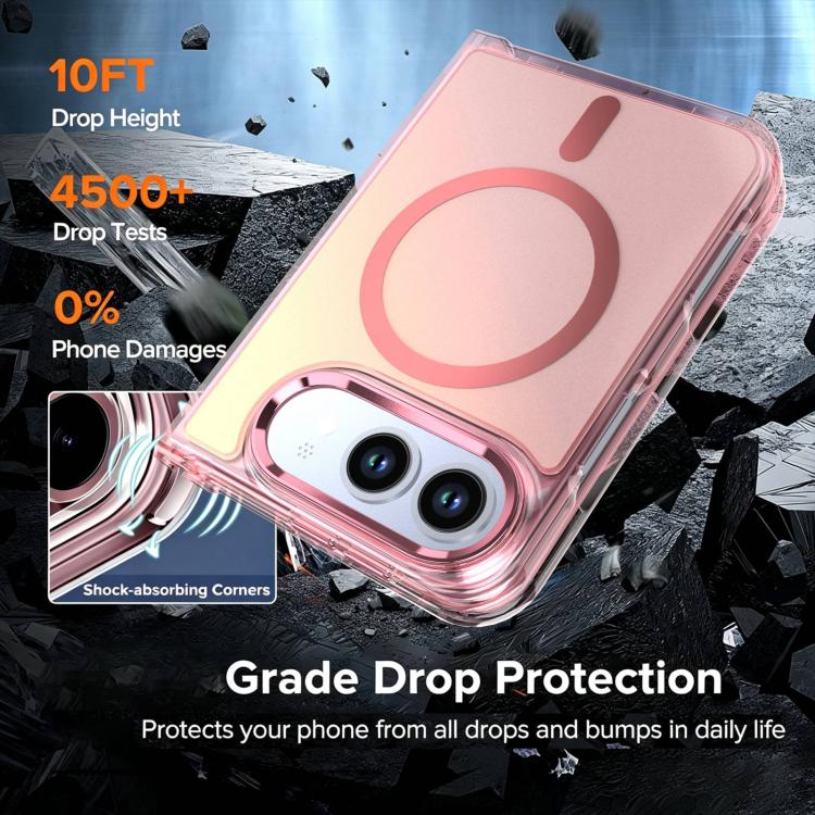 Bright Shadow Magnetic Discolor Phone Case, For iPhone Duo