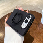 Roujing Foldable Hinge Magnetic Holder Phone Case, For iPhone Duo