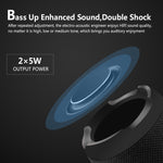 E13 Mini Portable Wireless Bluetooth Speaker Stereo Speakerphone Radio Music Subwoofer Column Speakers with TF FM, RED, BLUE, BLACK