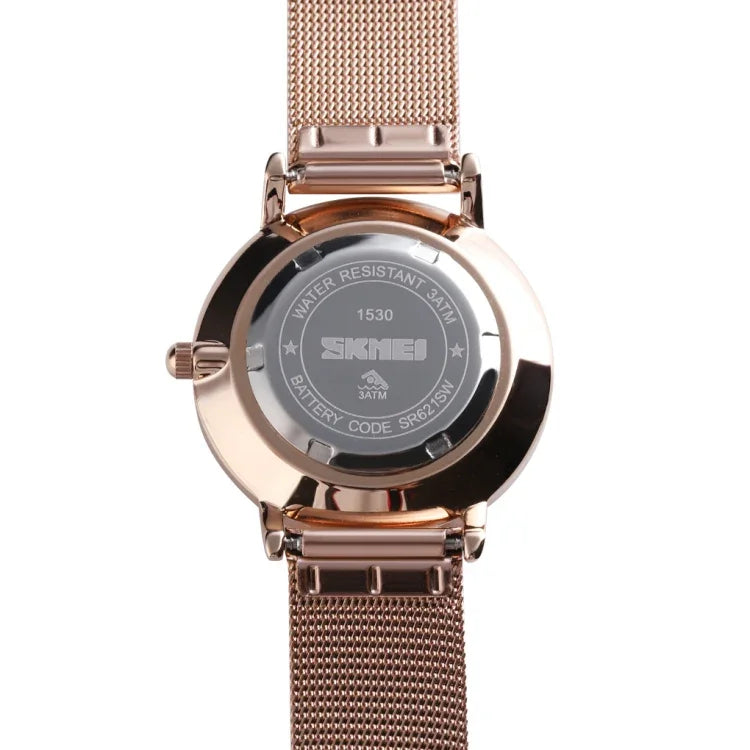 SKMEI 1530 Fashion Europe And America Simple Business Women Wristwatch Elegant Thin Female Student Quartz Watch