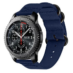 For Samsung Galaxy Watch Active 20mm S3 Nylon Three-ring Strap, For Samsung Galaxy Watch Active 2 20mm / Gear S3
