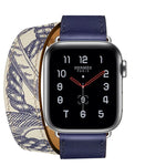For Apple Watch 3 / 2 / 1 Generation 38mm Universal Silk Screen Printing Double-loop Watchband