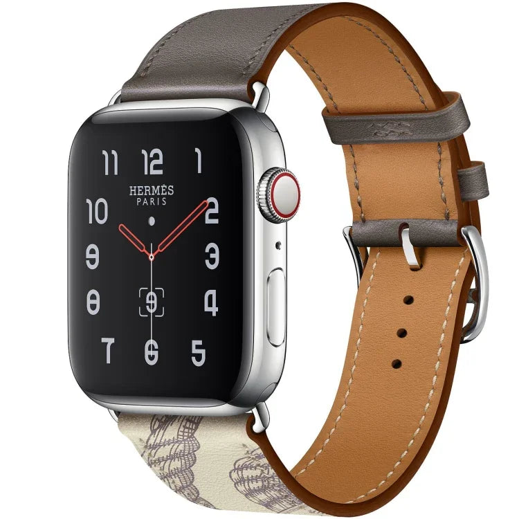 For Apple Watch 3 / 2 / 1 Generation 38mm Universal Silk Screen Psingle-ring Watchband